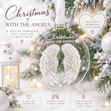 Load image into Gallery viewer, Christmas With The Angels Memorial Wings Tree Decoration