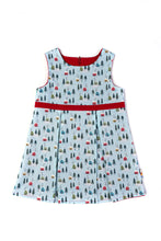 Load image into Gallery viewer, Blue & Red Alpine Dress