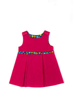 Load image into Gallery viewer, Blue & Raspberry Elephant Dress