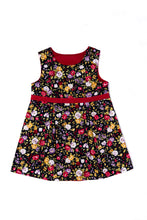 Load image into Gallery viewer, Raspberry & Navy Flower Dress