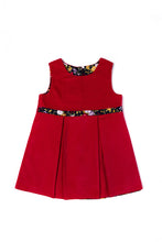 Load image into Gallery viewer, Raspberry & Navy Flower Dress