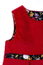 Load image into Gallery viewer, Raspberry & Navy Flower Dress