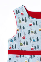 Load image into Gallery viewer, Blue & Red Alpine Dress