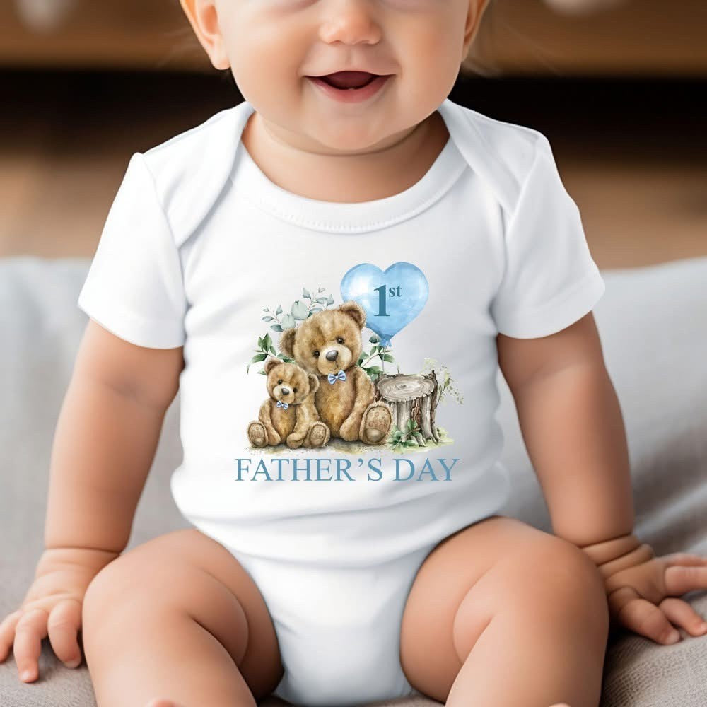1st Father’s Day Baby Grow - Blue