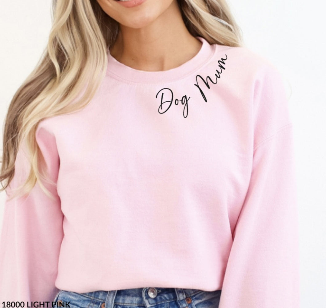 Dog Mum Sweatshirt Collar