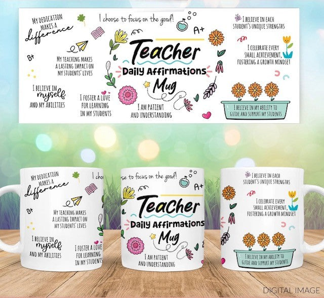 Teacher Daily Affirmations Mug