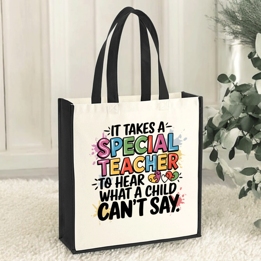 Teacher Tote Bag - Special Teacher Quote