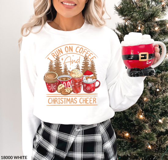 Sweatshirt - Festive Coffee Lover Jumper