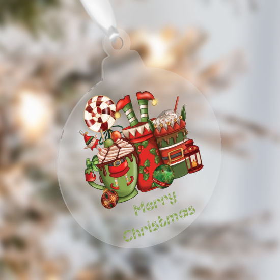 “Merry Christmas” Elf Hot Cocoa Bauble