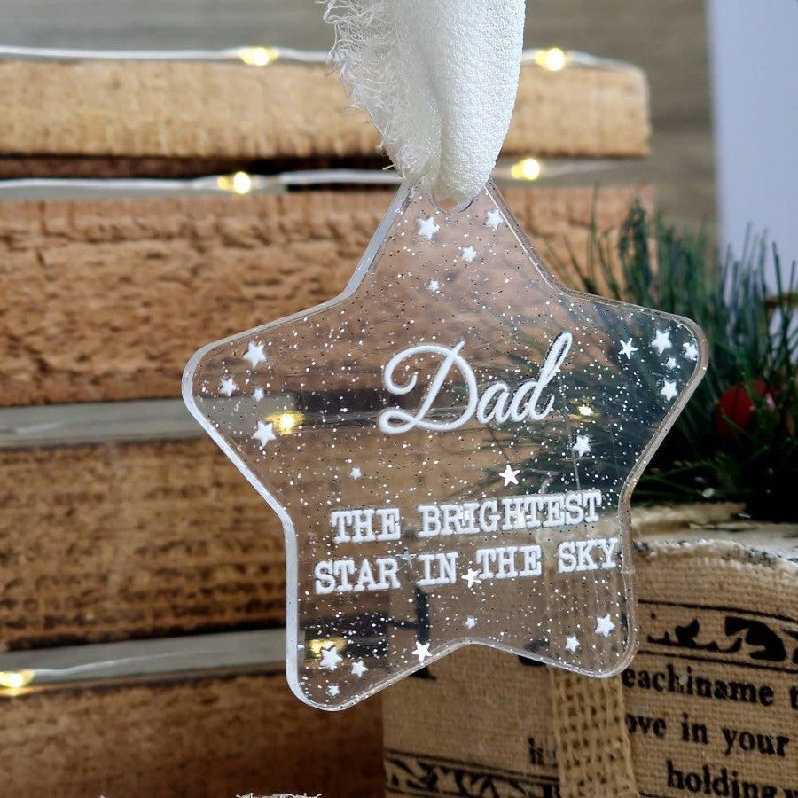 Personalised “Brightest Star in the Sky” Bauble