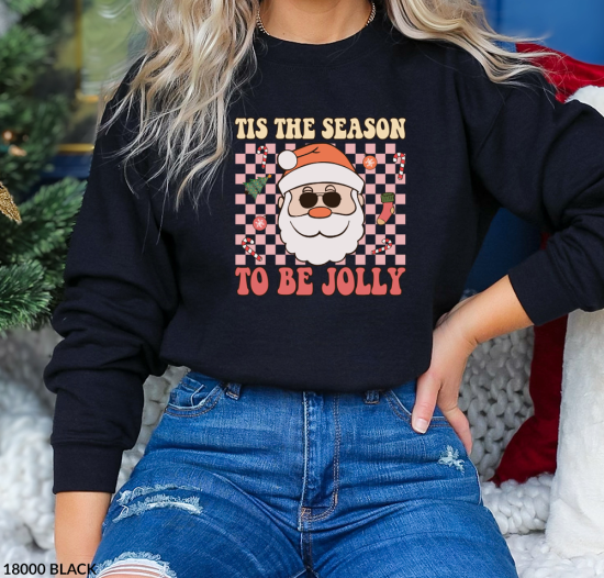 'Tis the Season to Be Jolly' Santa Sweatshirt